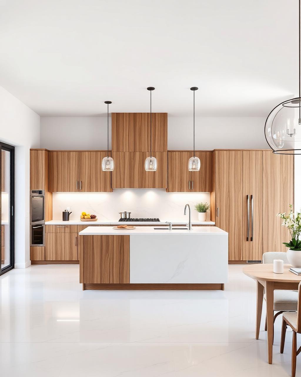 Cocina a medida con encimera de mármol, Málaga